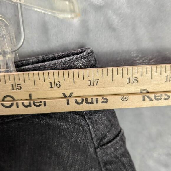 Aura by Wrangler Denim Maxi Skirt 12 X 35 Black Back Slit Western Modest Teacher - Picture 4 of 11